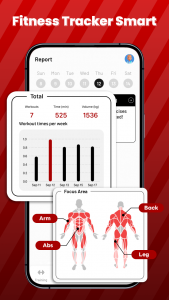 اسکرین شات برنامه Gym Workout Tracker & Fitness 8