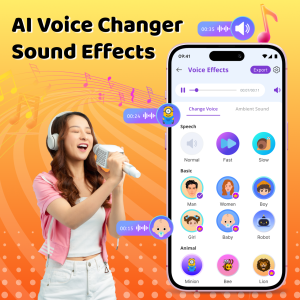 اسکرین شات 1 برنامه AI Voice Changer Sound Effects