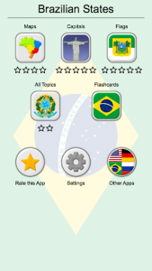 اسکرین شات بازی Brazilian States - Quiz about Flags and Capitals 3