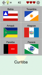اسکرین شات بازی Brazilian States - Quiz about Flags and Capitals 2
