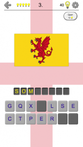 اسکرین شات بازی Counties of England - Quiz on county towns & flags 2