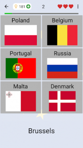 اسکرین شات بازی European Countries - Maps, Flags and Capitals Quiz 6