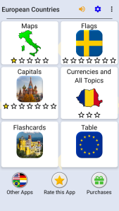 اسکرین شات 3 بازی European Countries - Maps Quiz
