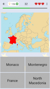 اسکرین شات بازی European Countries - Maps, Flags and Capitals Quiz 1