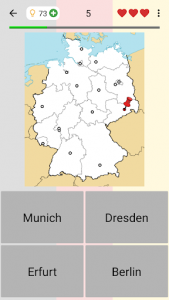 اسکرین شات بازی German States - Geography Quiz 5