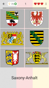 اسکرین شات بازی German States - Flags, Capitals and Map of Germany 6