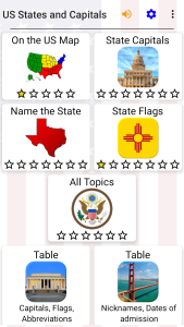 اسکرین شات 2 بازی 50 US States - American Quiz