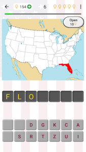 اسکرین شات بازی 50 US States Map, Capitals & Flags - American Quiz 1