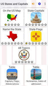 اسکرین شات بازی 50 US States Map, Capitals & Flags - American Quiz 2