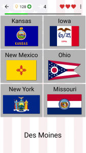 اسکرین شات 3 بازی 50 US States - American Quiz