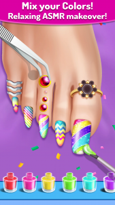 اسکرین شات 3 بازی ASMR Salon: Foot Care Makeup