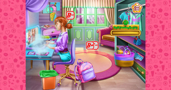 اسکرین شات بازی بازی دخترانه نظافت خونه کرونایی 6