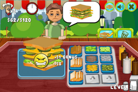 اسکرین شات بازی ساندویچ فروشی 2