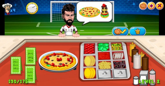اسکرین شات بازی بازی اشپزی پیتزا جام جهانی 4