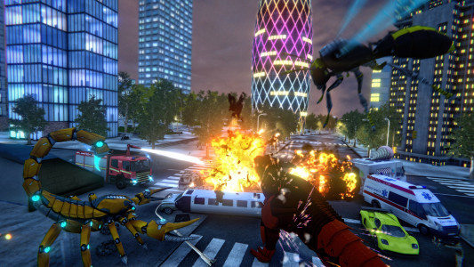 اسکرین شات 4 بازی rope frog ninja hero - strange gangster vegas 