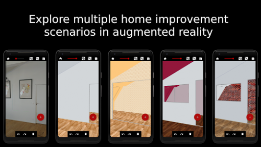 اسکرین شات برنامه Floor plan - Home improvements in AR - Wodomo 3D 1