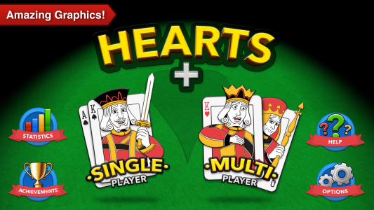اسکرین شات 2 بازی Hearts + Classic Card Game