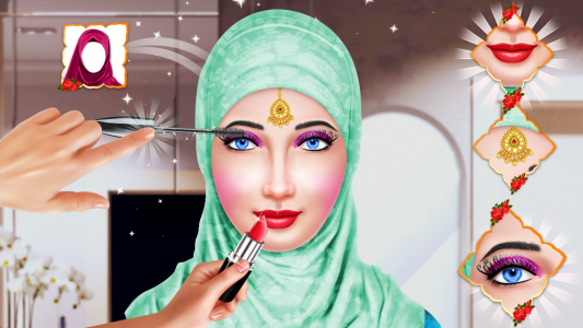 اسکرین شات بازی Hijab Wedding Makeup And Salon 1