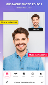 اسکرین شات برنامه Mustache Photo Editor 1