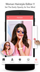 اسکرین شات برنامه Woman Hairstyle Photo Editor 7