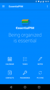 اسکرین شات برنامه EssentialPIM - Your Organizer 1