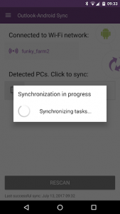 اسکرین شات برنامه Outlook-Android Sync 2