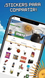اسکرین شات برنامه Argentine Stickers 2