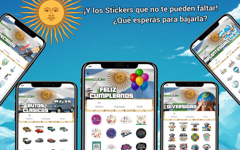اسکرین شات برنامه Argentine Stickers 6