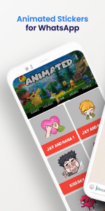 اسکرین شات برنامه Animated Stickers for WhatsApp 1