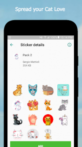 اسکرین شات برنامه 🐈 Cat Stickers For WhatsApp (WAStickerApps) 🐈 4