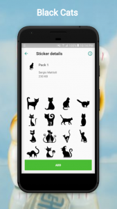 اسکرین شات 6 برنامه Cat Stickers For WhatsApp