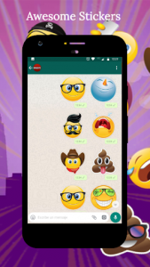 اسکرین شات برنامه HD Emoji Stickers For WhatsApp (WAStickerApps) 3