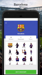 اسکرین شات برنامه Soccer Stickers for WhatsApp 4