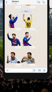 اسکرین شات برنامه Soccer Stickers for WhatsApp 3