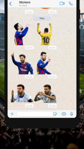 اسکرین شات 3 برنامه Soccer Stickers for WhatsApp