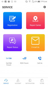 اسکرین شات برنامه MyASUS - Service Center 1