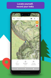 اسکرین شات برنامه E-walk hiking & trekking offline GPS 2