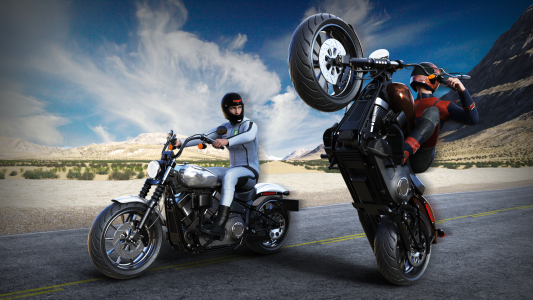 اسکرین شات 2 بازی Highway Bike - Traffic Stunts
