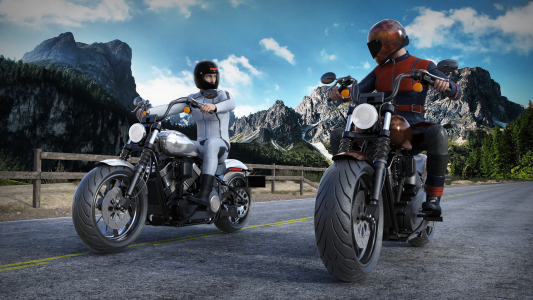اسکرین شات 1 بازی Highway Bike - Traffic Stunts