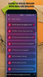 اسکرین شات 2 برنامه English Conversation Pro