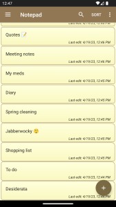 اسکرین شات 1 برنامه Notepad - simple notes