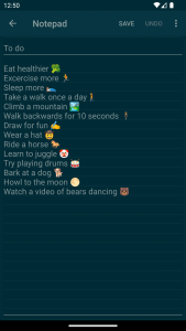 اسکرین شات 4 برنامه Notepad - simple notes