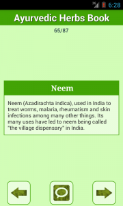 اسکرین شات 4 برنامه Ayurvedic Herbs Medicine Book