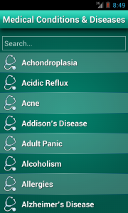 اسکرین شات برنامه Diseases Dictionary Medical 1