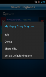 اسکرین شات برنامه MP3 Cutter and Ringtone Maker 7