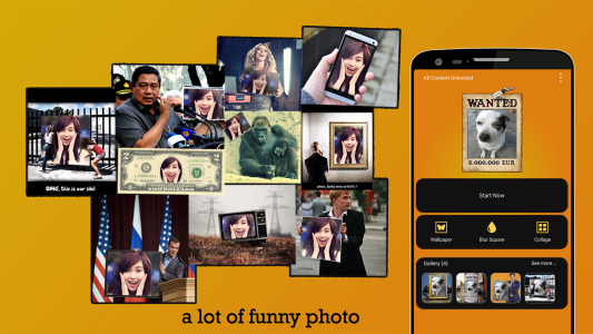 اسکرین شات 1 برنامه Funny Photo Collage