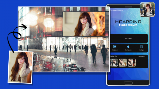 اسکرین شات 4 برنامه Hoarding Photo Frames