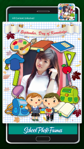 اسکرین شات 2 برنامه School Picture Frames