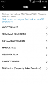 اسکرین شات برنامه AT&T Smart Wi-Fi 7