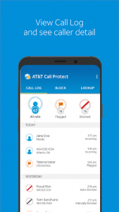 اسکرین شات برنامه AT&T Call Protect 4